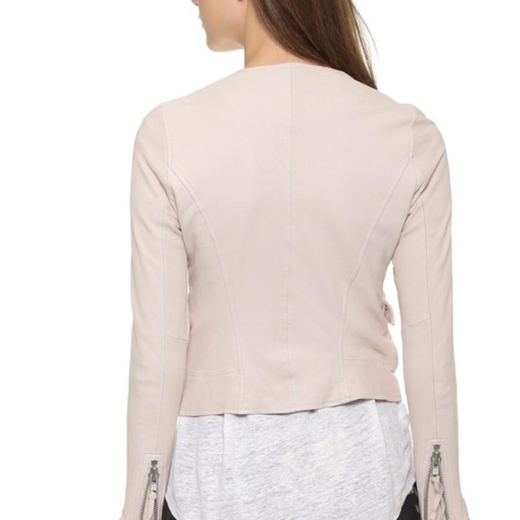 Joie Vivianette Leather Jacket - Soft Sand - Picture 2 of 4